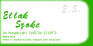 ellak szoke business card